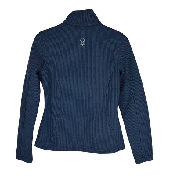 Spyder Core Endure Full Zip Mid Weight Core Sweater Size Small Teal Blue - Picture 2 of 8